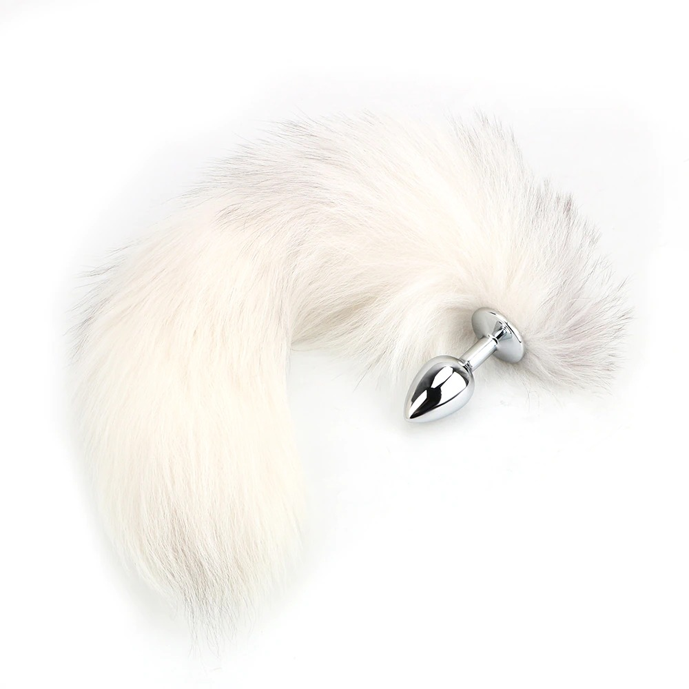 Smooth Touch Anal Plug for Men & Women / Stainless Steel Sex Toy Fox Tail - EVE's SECRETS
