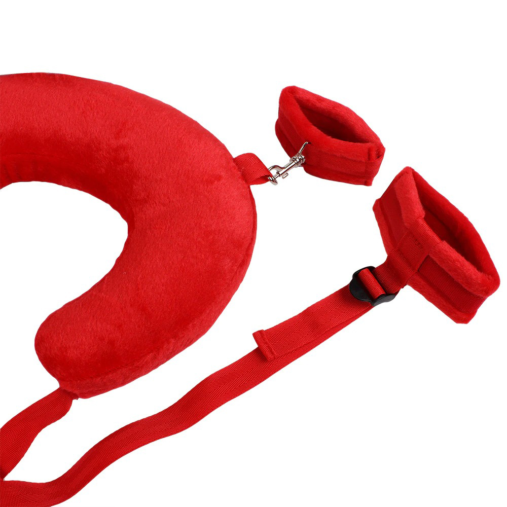 Soft Handcuffs, Legcuffs and U-Shaped Pillow BDSM 3Pcs Set / Fetish Bandage for Adult Games - EVE's SECRETS