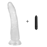 Soft Jelly Realistic Dildo With Suction Cup + Bullet Vibrator and Strap-on Harness / Adults Sex Toys - EVE's SECRETS