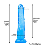Soft Jelly Realistic Dildo With Suction Cup + Bullet Vibrator and Strap-on Harness / Adults Sex Toys - EVE's SECRETS