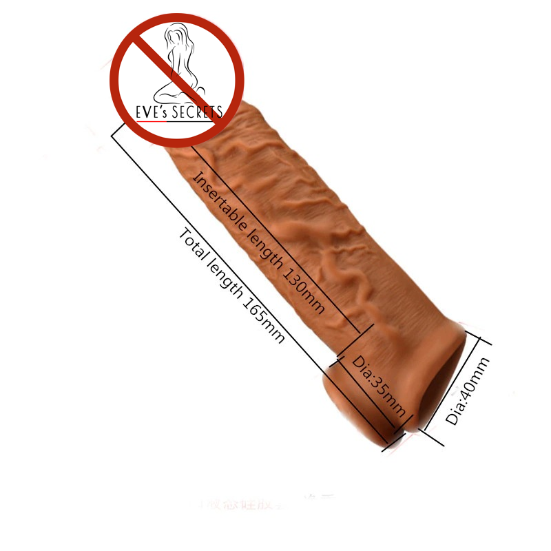 Soft Liquid Silicone Sleeve Penis Ring / Adult Cock Ring for Men - EVE's SECRETS