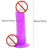 Soft Long Realistic Jelly Dildo for Women / Medical Silicone Dildo in Secret Packaging - EVE's SECRETS