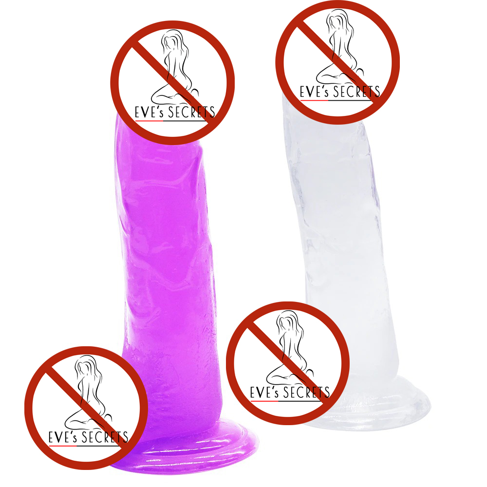 Soft Long Realistic Jelly Dildo for Women / Medical Silicone Dildo in Secret Packaging - EVE's SECRETS