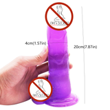 Soft Long Realistic Jelly Dildo for Women / Medical Silicone Dildo in Secret Packaging - EVE's SECRETS