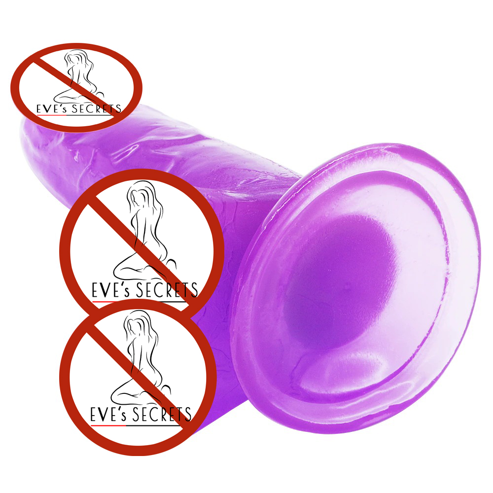Soft Long Realistic Jelly Dildo for Women / Medical Silicone Dildo in Secret Packaging - EVE's SECRETS
