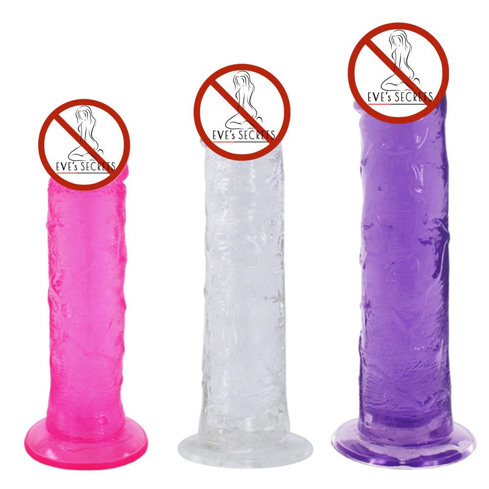 Soft Realistic Jelly Penis for Women / Adult Elastic Large Dildo / Female Sex Toy Dick - EVE's SECRETS