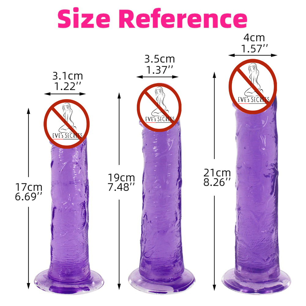 Soft Realistic Jelly Penis for Women / Adult Elastic Large Dildo / Female Sex Toy Dick - EVE's SECRETS