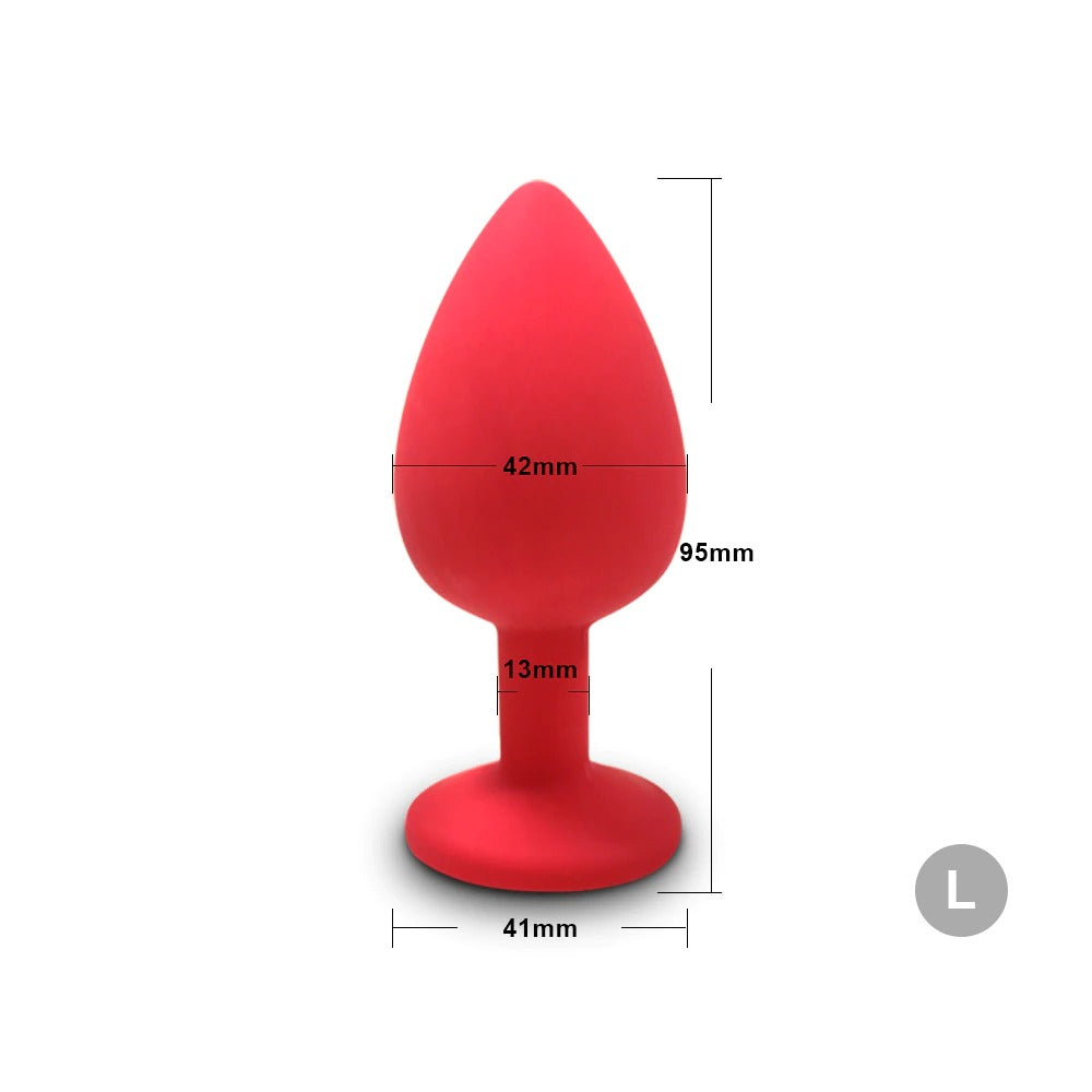 Soft Silicone Anal Butt Plug / Adult Anal Plug Mini Erotic Bullet Massager / Vibrator Sex Toys - EVE's SECRETS