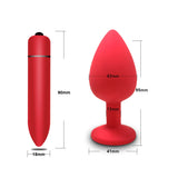 Soft Silicone Anal Butt Plug / Adult Anal Plug Mini Erotic Bullet Massager / Vibrator Sex Toys - EVE's SECRETS
