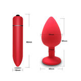Soft Silicone Anal Butt Plug / Adult Anal Plug Mini Erotic Bullet Massager / Vibrator Sex Toys - EVE's SECRETS