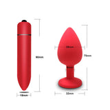 Soft Silicone Anal Butt Plug / Adult Anal Plug Mini Erotic Bullet Massager / Vibrator Sex Toys - EVE's SECRETS