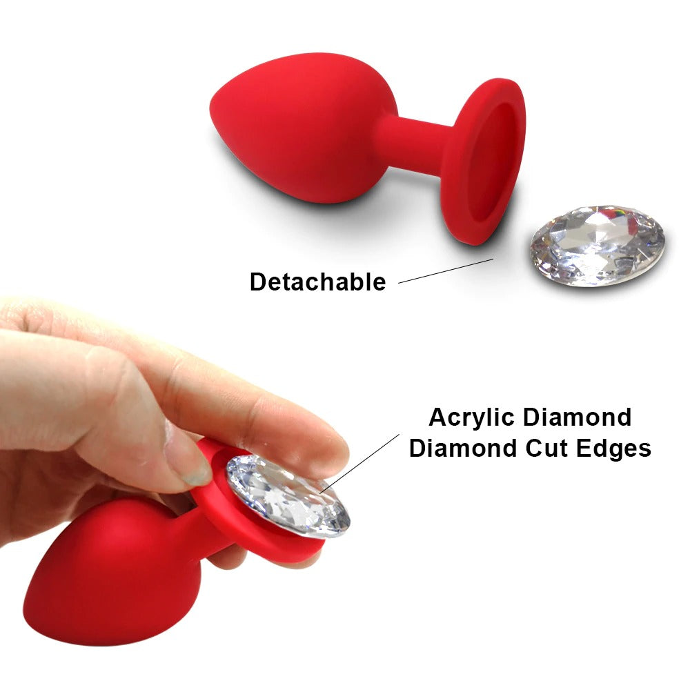 Soft Silicone Anal Butt Plug / Adult Anal Plug Mini Erotic Bullet Massager / Vibrator Sex Toys - EVE's SECRETS