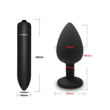 Soft Silicone Anal Butt Plug / Prostate Massager / Mini Erotic Bullet Vibrator for Women and Men - EVE's SECRETS