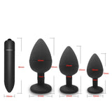 Soft Silicone Anal Butt Plug / Prostate Massager / Mini Erotic Bullet Vibrator for Women and Men - EVE's SECRETS