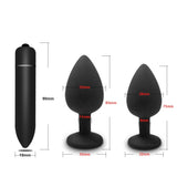 Soft Silicone Anal Butt Plug / Prostate Massager / Mini Erotic Bullet Vibrator for Women and Men - EVE's SECRETS