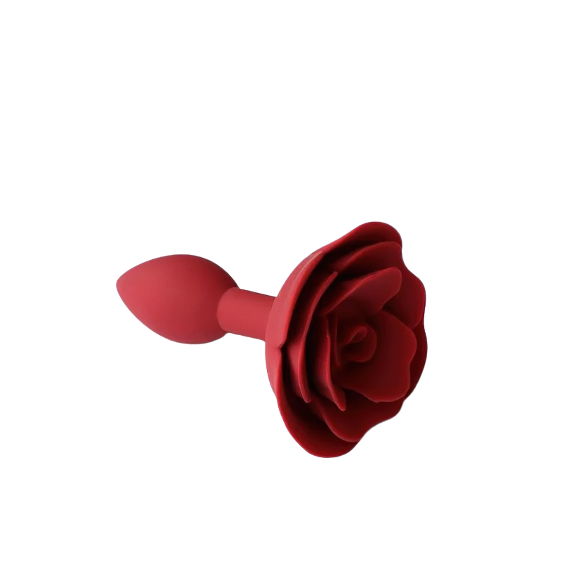 Soft Silicone Anal Plug in Rose form / Anus Masturbator for Women & Prostate Massage for Men - EVE's SECRETS