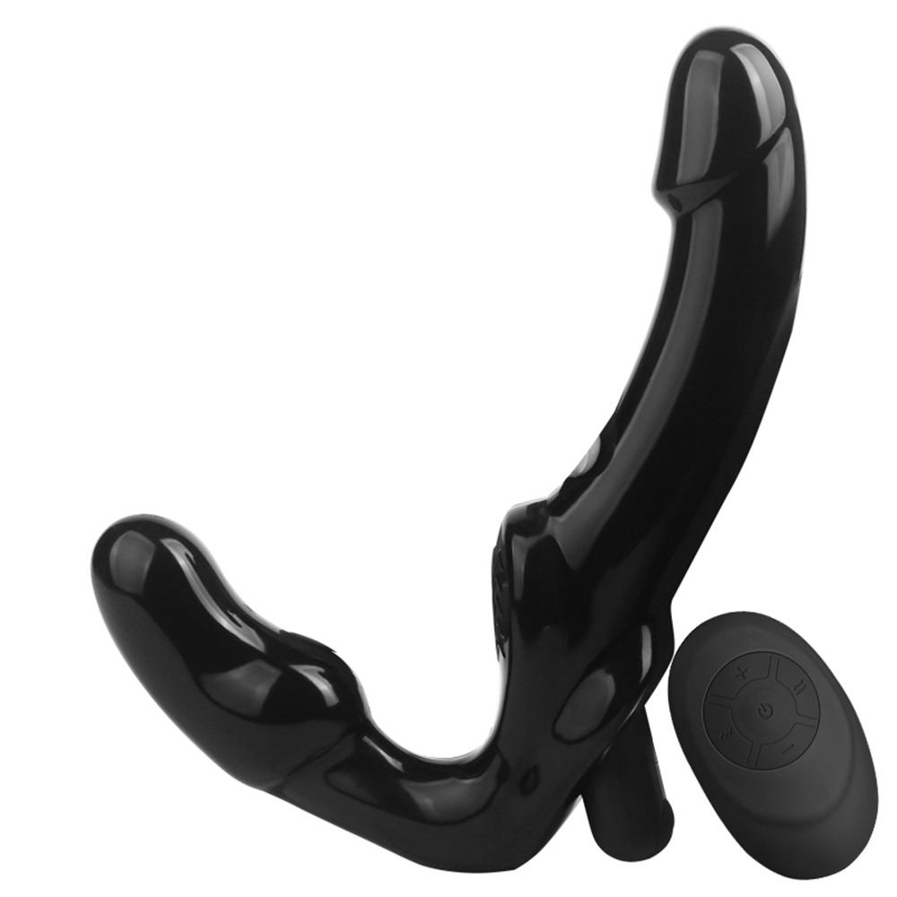 Soft Silicone Double-Heads Vibrator with Remote Control / Sex Toys for Couples - EVE's SECRETS