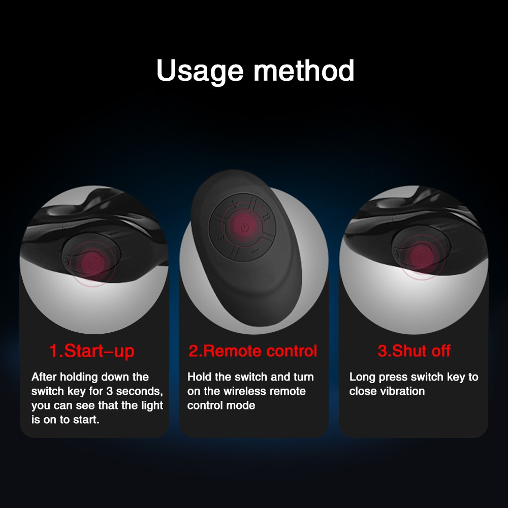 Soft Silicone Double-Heads Vibrator with Remote Control / Sex Toys for Couples - EVE's SECRETS