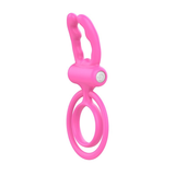 Soft Silicone Dual Cock Ring for Men / Adult Sex Toy with Rabbit Ears for Couples - EVE's SECRETS