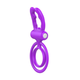 Soft Silicone Dual Cock Ring for Men / Adult Sex Toy with Rabbit Ears for Couples - EVE's SECRETS