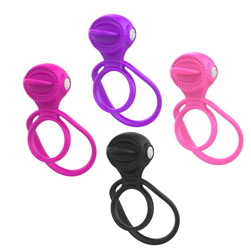 Soft Silicone Dual Cock Ring for Men / Adult Sex Toy with Rabbit Ears for Couples - EVE's SECRETS