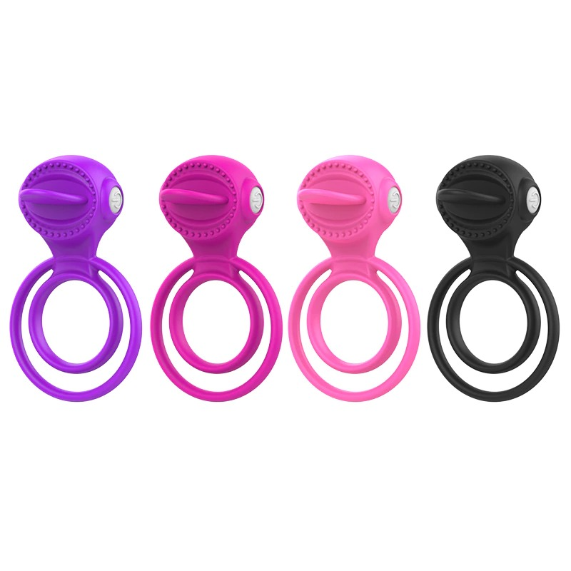 Soft Silicone Dual Cock Ring for Men / Adult Sex Toy with Rabbit Ears for Couples - EVE's SECRETS