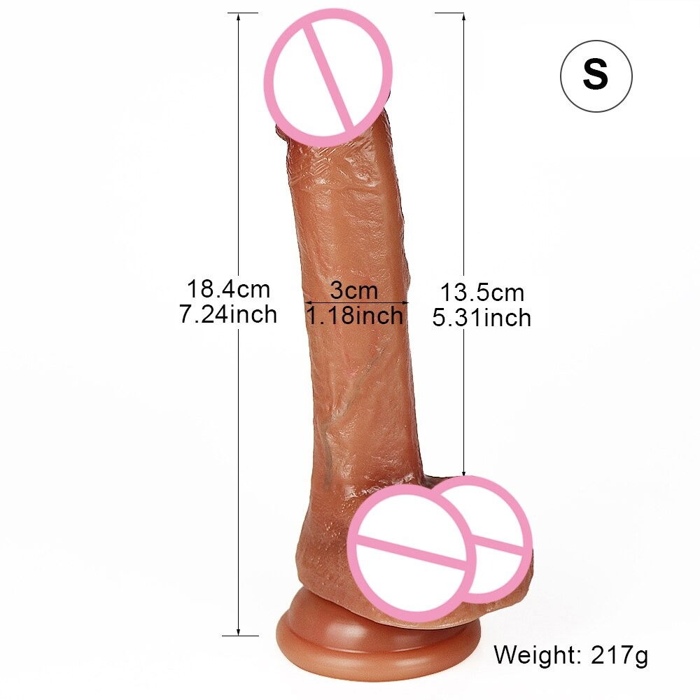 Soft Silicone Realistic Dildo / Women Anal Butt Sex Toy / Adult Dildo Masturbator - EVE's SECRETS
