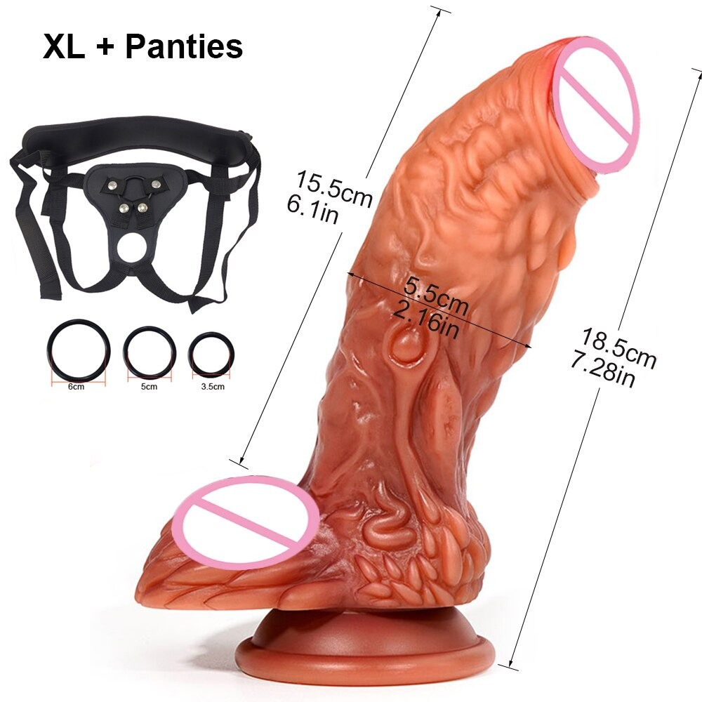 Soft Silicone Realistic Dildo / Women Anal Butt Sex Toy / Adult Dildo Masturbator - EVE's SECRETS