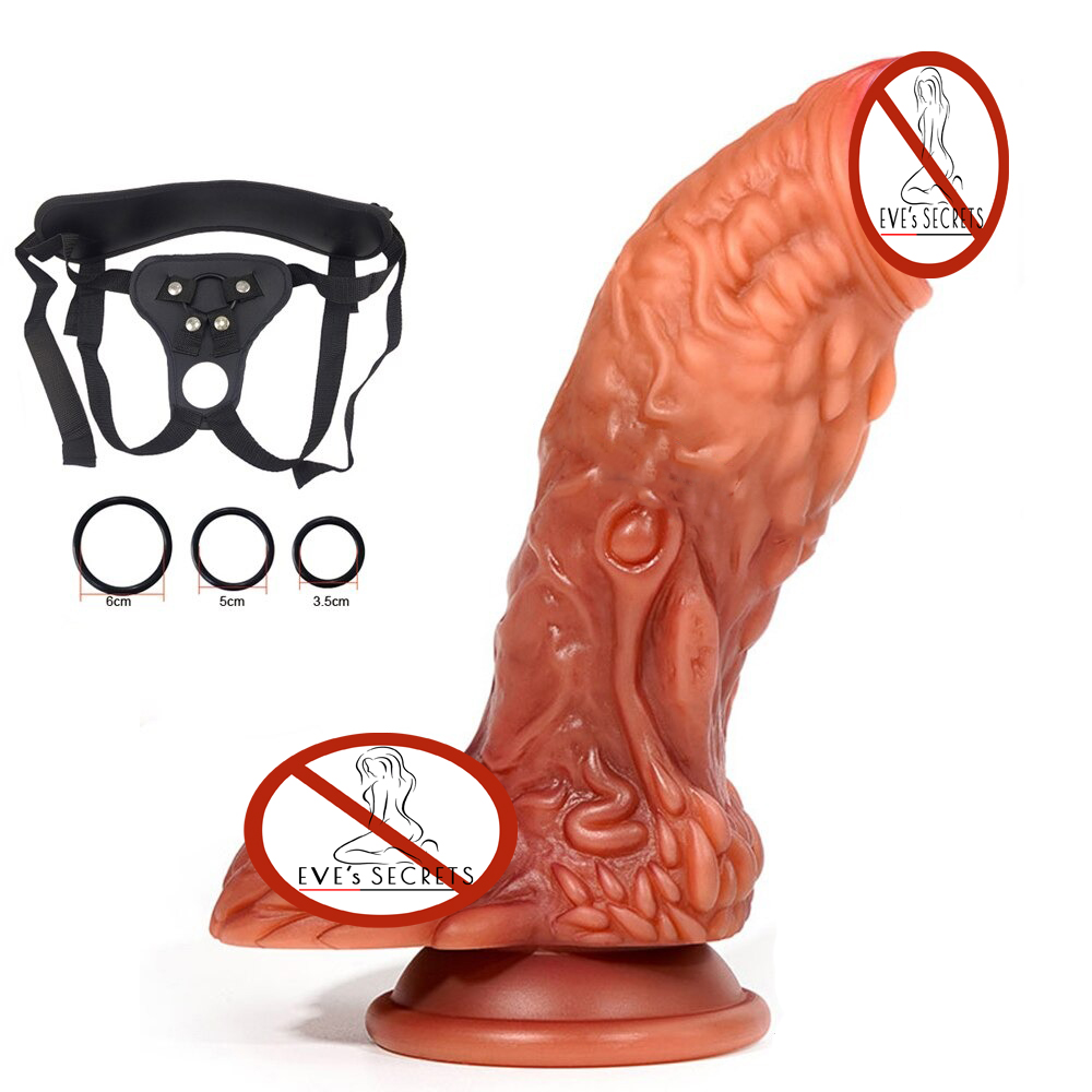 Soft Silicone Realistic Dildo / Women Anal Butt Sex Toy / Adult Dildo Masturbator - EVE's SECRETS