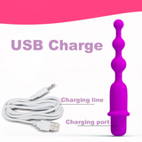 Soft Silicone Vibrating Anal Beads / Butt Plug Vibrator / Adult Sex Toys for Woman - EVE's SECRETS