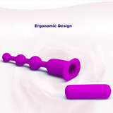 Soft Silicone Vibrating Anal Beads / Butt Plug Vibrator / Adult Sex Toys for Woman - EVE's SECRETS