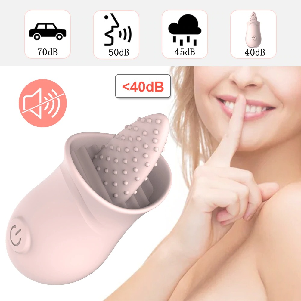 Soft Vibrator Tongue Licking / Mini Clitoral Stimulator for Women / Adult G-Spot Masturbator - EVE's SECRETS