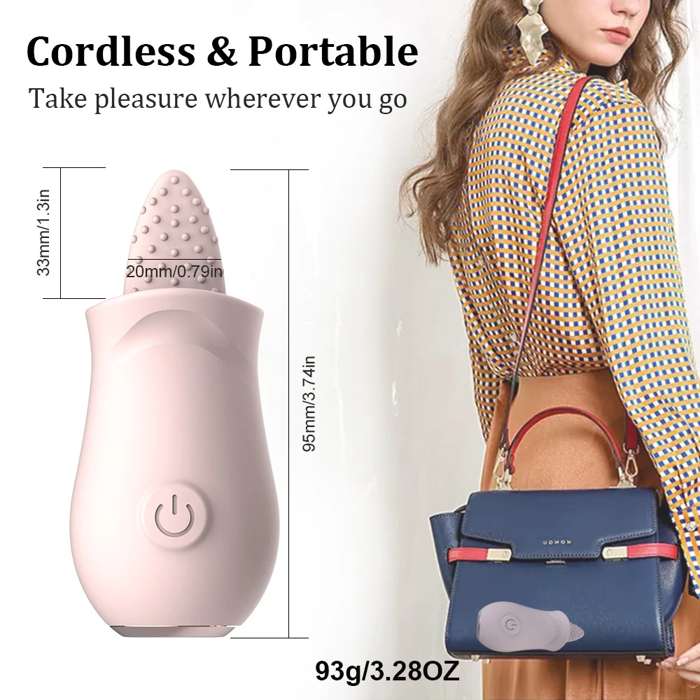 Soft Vibrator Tongue Licking / Mini Clitoral Stimulator for Women / Adult G-Spot Masturbator - EVE's SECRETS