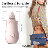 Soft Vibrator Tongue Licking / Mini Clitoral Stimulator for Women / Adult G-Spot Masturbator - EVE's SECRETS