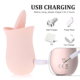 Soft Vibrator Tongue Licking / Mini Clitoral Stimulator for Women / Adult G-Spot Masturbator - EVE's SECRETS