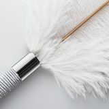 Somali Ostrich Feather Ticklers in Black and White Colors / BDSM Sex Toys for Men and Women - EVE's SECRETS