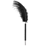 Ticklers en plumes d'autruche de Somalie en couleurs noir et blanc / Sex Toys BDSM pour hommes et femmes