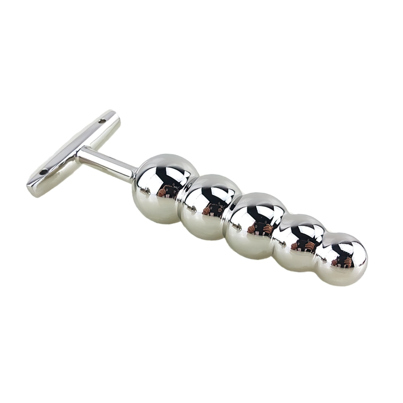 Stainless Steel Beaded Anal Plug / Metal Sex Toys For Men & Women - EVE's SECRETS