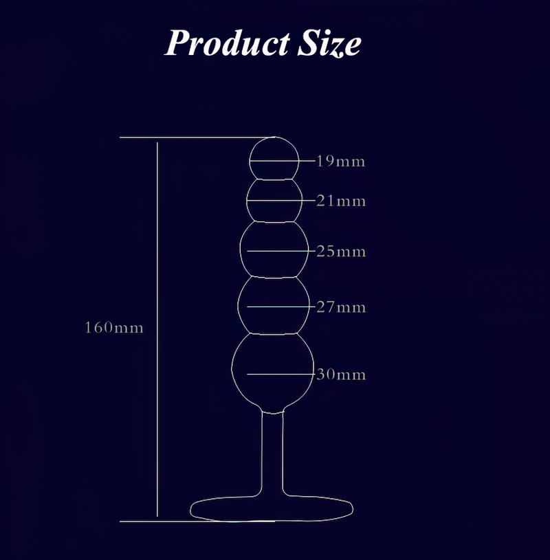 Stainless Steel Beaded Anal Plug / Metal Sex Toys For Men & Women - EVE's SECRETS