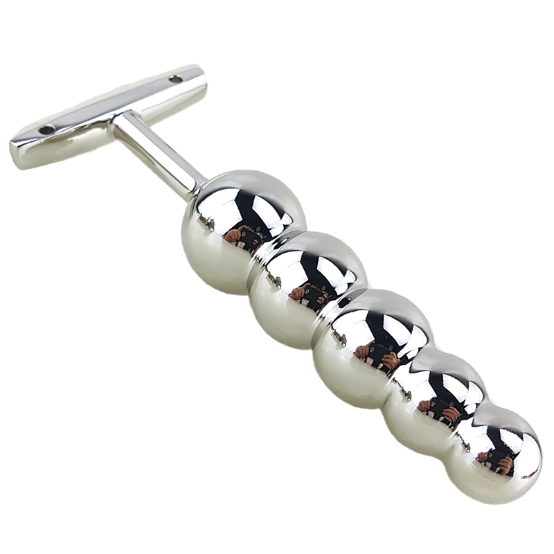 Stainless Steel Beaded Anal Plug / Metal Sex Toys For Men & Women - EVE's SECRETS