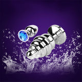 Stainless Steel Butt Plug / Spiral Beads Stimulation / Thread Anal Sex Toy for Adult Couples - EVE's SECRETS