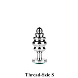 Stainless Steel Butt Plug / Spiral Beads Stimulation / Thread Anal Sex Toy for Adult Couples - EVE's SECRETS