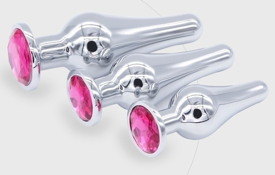 Stainless Steel Butt Plugs 3Pcs Set / Anal Toys for Adult Games - EVE's SECRETS