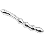 Stainless Steel Double Large Metal Fake Dildo / Anal Beads Prostate Massager G-Spot Stick - EVE's SECRETS