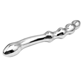 Stainless Steel Double Large Metal Fake Dildo / Anal Beads Prostate Massager G-Spot Stick - EVE's SECRETS