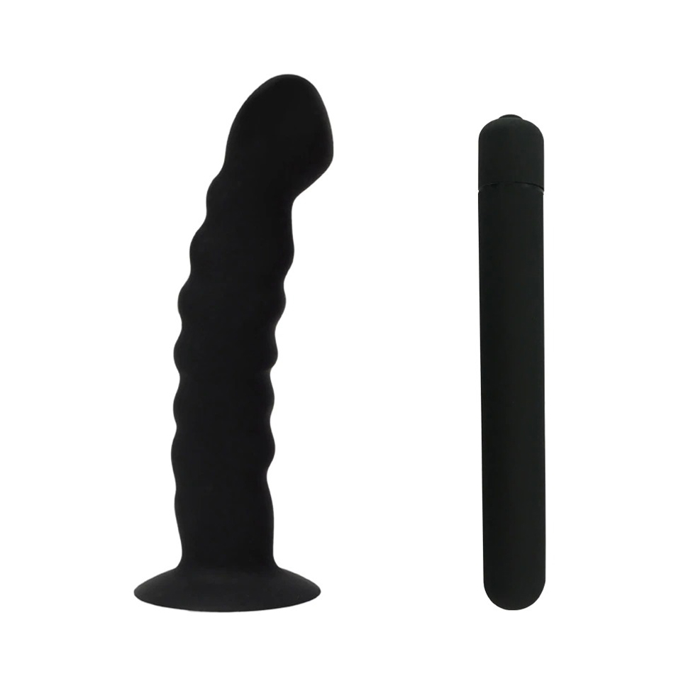 Strap-On with Vibrator Dildo / Women's Silicone Sex Toy Penis / Adult Dildo for Ladies - EVE's SECRETS
