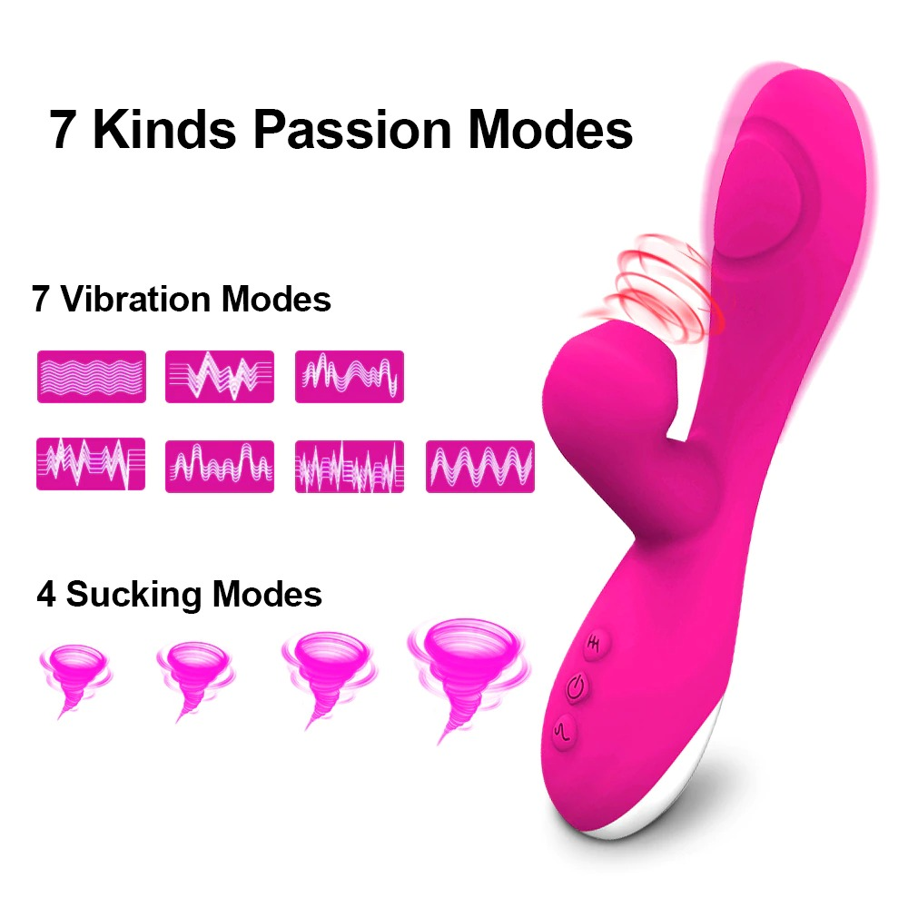 Strong Suction Rabbit Vibrator / Female Dildo Vibrator Clitoris Stimulation - EVE's SECRETS