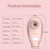 Sucking and Licking Vibrator / Clitoris Suction Stimulator / Oral Sex Toy - EVE's SECRETS