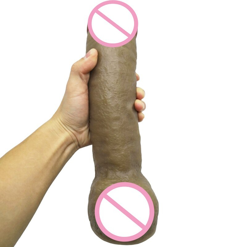 Super Big and Soft Dildo with Suction Cup / Realistic Huge Penis for Sex Games - EVE's SECRETS