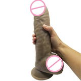 Super Big and Soft Dildo with Suction Cup / Realistic Huge Penis for Sex Games - EVE's SECRETS